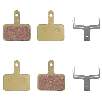 2 Pairs Bicycle Copper Base Metal  Disc Brake Pads For V3 Electric Bike